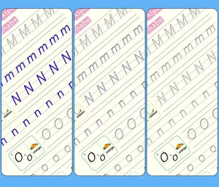 Children Writing Practice