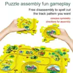 Christmas Gift_Children's Educational Puzzle Track Car Play Set - Image 3