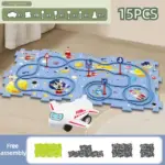 Christmas Gift_Children's Educational Puzzle Track Car Play Set - Image 13