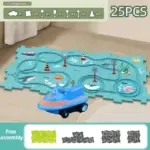 Christmas Gift_Children's Educational Puzzle Track Car Play Set - Image 17
