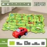 Christmas Gift_Children's Educational Puzzle Track Car Play Set - Image 18