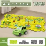 Christmas Gift_Children's Educational Puzzle Track Car Play Set - Image 24