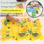 Christmas Gift_Children's Educational Puzzle Track Car Play Set - Image 25